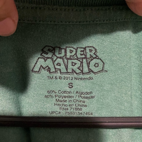 Women’s small Super Mario green mushroom v neck. - Picture 2 of 3